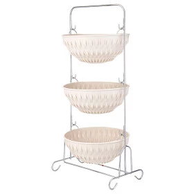 Корзина для овощей 3-х ярусная бежевая  LIMON &quot;Limon&quot; / 330007