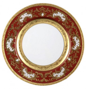 Набор тарелок 27 см 6 шт  Falkenporzellan "Констанц /Алена золото 3D" красные / 100286