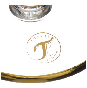 Креманки 320 мл 6 шт  RCR Cristalleria Italiana SpA "Timon /Tiziano Golden /Palm"  / 285357