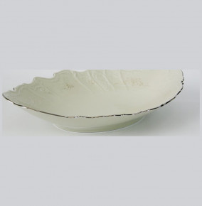 Блюдо 34 см овальное (глубокое) для хлеба  Thun "Бернадотт /Платиновый узор /СК" / 078283