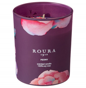 Свеча ароматизованная 8,5 х 7 см в стакане  Ceras Roura "Roura /Пион" (натуральный воск) / 283053
