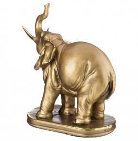 Фигурка 23 х 12 х 24 см  ИП Шихмурадов "Слон на подставке" /бронза с позолотой / 273624