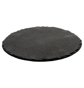 Блюдо для подачи 35 х 0,5 см круглое черное / 327177