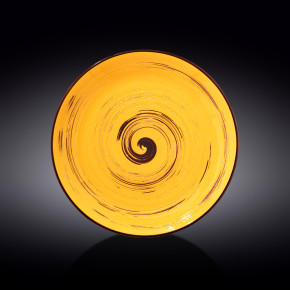 Тарелка 28 см жёлтая  Wilmax "Spiral" / 261602