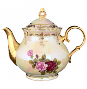 Заварочный чайник 1,2 л  Bohemia Porcelan Moritz Zdekauer 1810 s.r.o. "Офелия /Роза перламутр" / 033781