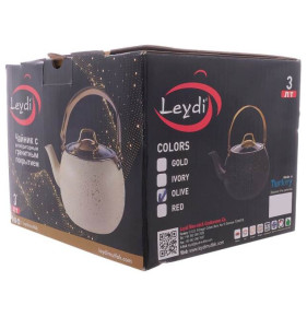 Чайник 3 л антипригарное покрытие чёрный  Repast "Leydi /Elite Royal Goldt"  / 312748