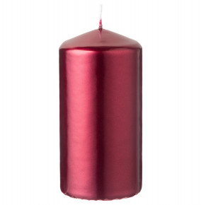 Свеча столбик 6 х 12 см /бордо металлик / 283010