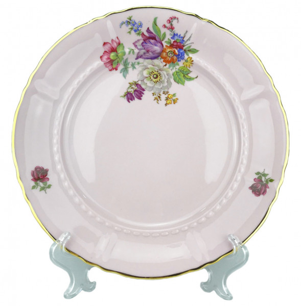 Набор тарелок 21 см 6 шт  Leander &quot;Соната /Полевые цветы&quot; розовая / 254205