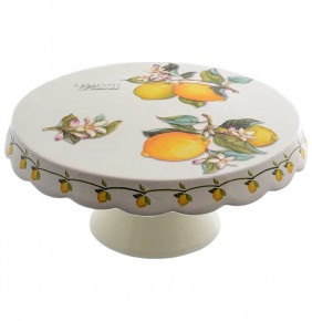 Тортница 32 см н/н  Artigianato Ceramico by Caroline "Artigianato ceramico /Лимоны" / 156763