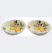 Тарелка 20,5 см глубокая 2 шт  Artigianato Ceramico by Caroline &quot;Artigianato ceramico /Лимоны&quot; / 060074