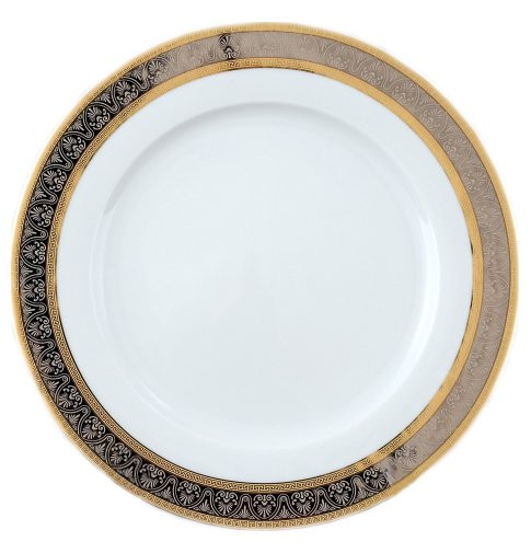 Набор тарелок 25 см 6 шт  Thun &quot;Опал /Платина с золотом&quot; / 006550