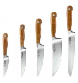 Набор кухонных ножей 5 предметов на подставке  Tescoma "FEELWOOD / 247528