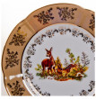 Набор тарелок 19 см 6 шт  Bavarian Porcelain &quot;Болеро /Охота бежевая&quot; / 049614