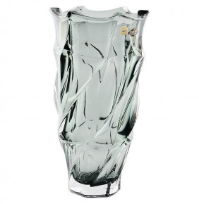 Ваза для цветов 30 см  Aurum Crystal "Фламенко /Серая" / 143411