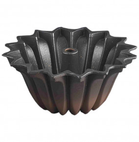 Форма для выпечки кекса 24 см антипригарное покрытие чёрно-медная  O.M.S. Collection "GRANIT CAKE MOULD" / 237198