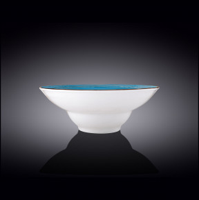 Тарелка 25,5 см глубокая голубая  Wilmax "Spiral" / 261659