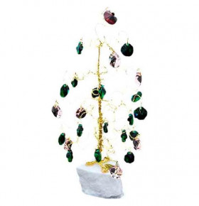 Сувенир в форме дерева  TOMAS GLASS s.r.o. "Ёлка" 25 подвесок, h - 21 см / 033562
