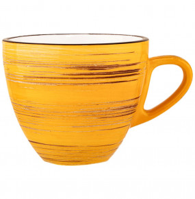 Чайная чашка 300 мл жёлтая  Wilmax "Spiral" / 261620