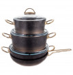 Набор посуды 4 предмета с антипригарным гранитным покрытием медь  O.M.S. Collection &quot;GRANITE SETS&quot; / 146364