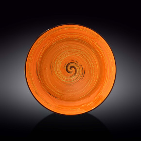 Тарелка 28,5 см глубокая оранжевая  Wilmax "Spiral" / 261584