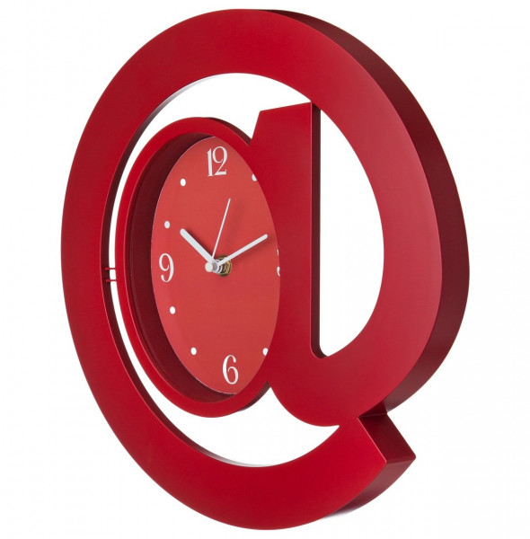 Часы настенные 30 см кварцевые красные  LEFARD &quot;СОБАЧКА&quot; / 187938