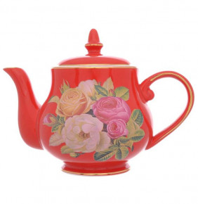 Заварочный чайник 450 мл красный  Royal Classics "Радуга /Розы" / 275561