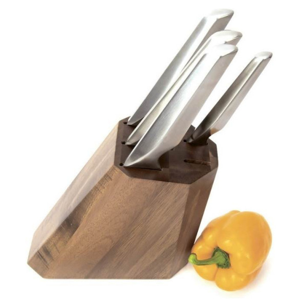 Набор кухонных ножей 5 предметов на подставке  Taller &quot;Стивентон /TalleR&quot; / 338205