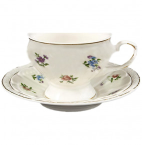 Набор чайных пар 6 шт  Royal Classics "Мария /Мелкие цветы" / 167547