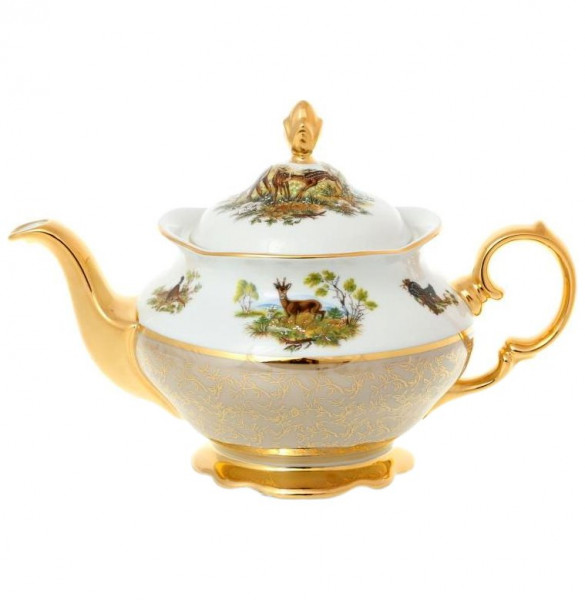 Заварочный чайник 1,2 л  Sterne porcelan &quot;Фредерика /Охота бежевая&quot; / 139709