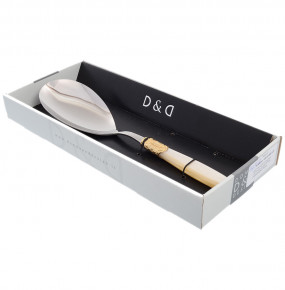 Столовый прибор Ложка для риса  Domus Design "D&D /Виктория" цвет шампанско-жемчужный / 201473