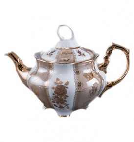 Заварочный чайник 1,1 л  Royal Czech Porcelain "Болеро /Золотая роза /Бежевая" / 203632