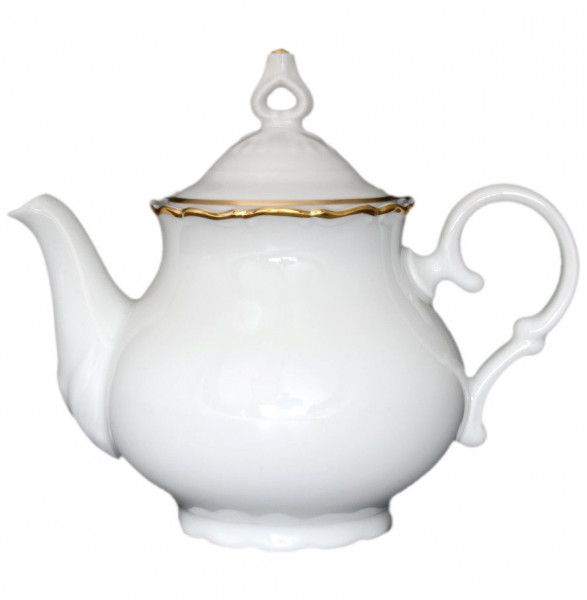 Заварочный чайник 500 мл  Bohemia Porcelan Moritz Zdekauer 1810 s.r.o. &quot;Офелия /Золотая отводка&quot; / 027486