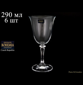 Бокалы для красного вина 290 мл 6 шт  Crystalite Bohemia "Клеопатра /Без декора" / 005742