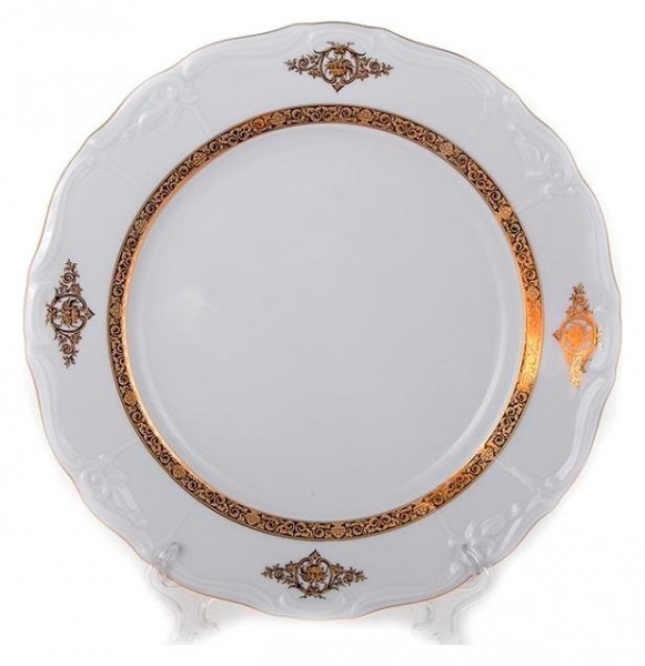 Набор тарелок 25 см 6 шт  Thun &quot;Мария-Луиза /Золотое изобилие&quot; / 143101