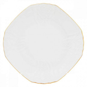 Набор тарелок 22 см 6 шт квадратные  Thun "Бернадотт /Отводка золото" / 211344