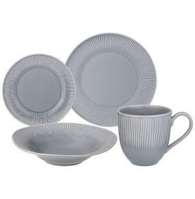 Набор посуды на 4 персоны 16 предметов серый  Bronco "Traditions" / 336801