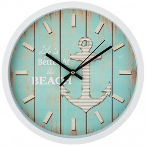 Часы настенные 31 см кварцевые круглые  LEFARD "BEACH" / 187993