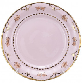 Набор тарелок 25 см 6 шт  Leander "Соната /Дубовый лист" розовая / 271766