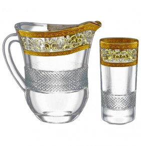Набор для воды 7 предметов (кувшин 1,2 л + 6 стаканов)  Astra Gold "Аллегро" / 127740