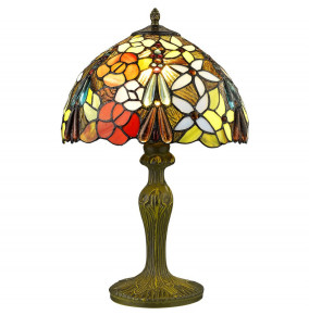 Лампа настольная 1 рожковая  Velante "Tiffany" Букет / 304829
