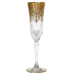 Бокалы для шампанского 180 мл 6 шт  RCR Cristalleria Italiana SpA "Timon /Адажио золото" / 147771