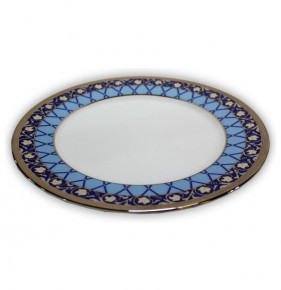 Набор тарелок 25 см 6 шт  Thun "Кайро /Сетка на синем /платина" / 244761