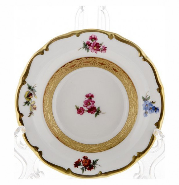 Набор розеток 11 см 6 шт  Bavarian Porcelain &quot;Мария-Тереза /Мелкие цветы /Золотая лента&quot; / 103876