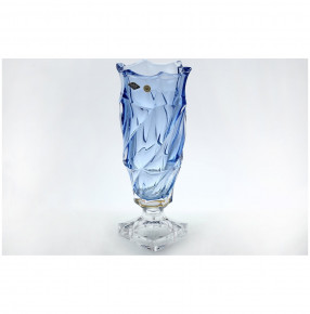 Ваза для цветов 38 см н/н  Aurum Crystal "Фламенко /Голубая" / 139338