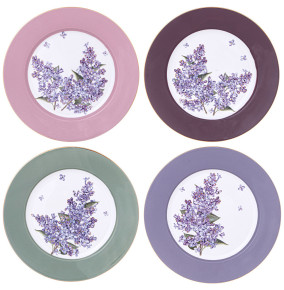 Набор тарелок 20,5 см 4 шт  LEFARD "Lilac /микс" / 344515