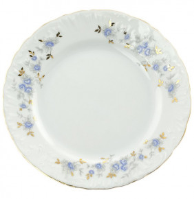 Набор тарелок 21 см 6 шт  Cmielow "Рококо /Голубой цветок" / 111641