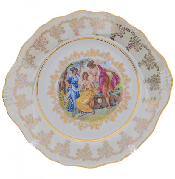 Пирожковая тарелка 27 см  Chodov &quot;Корона /Аристократ /Мадонна перламутр&quot; / 286676