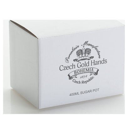 Сахарница 400 мл  Porcelaine Czech Gold Hands &quot;Луиза /Сакура&quot; / 153050