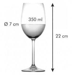 Бокалы для белого вина 350 мл 6 шт  Tescoma "CHARLI /Без декора" / 165771