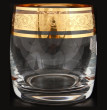 Стаканы для виски 290 мл 6 шт  Crystalite Bohemia &quot;Идеал /Цветочный узор на золоте&quot; / 005661